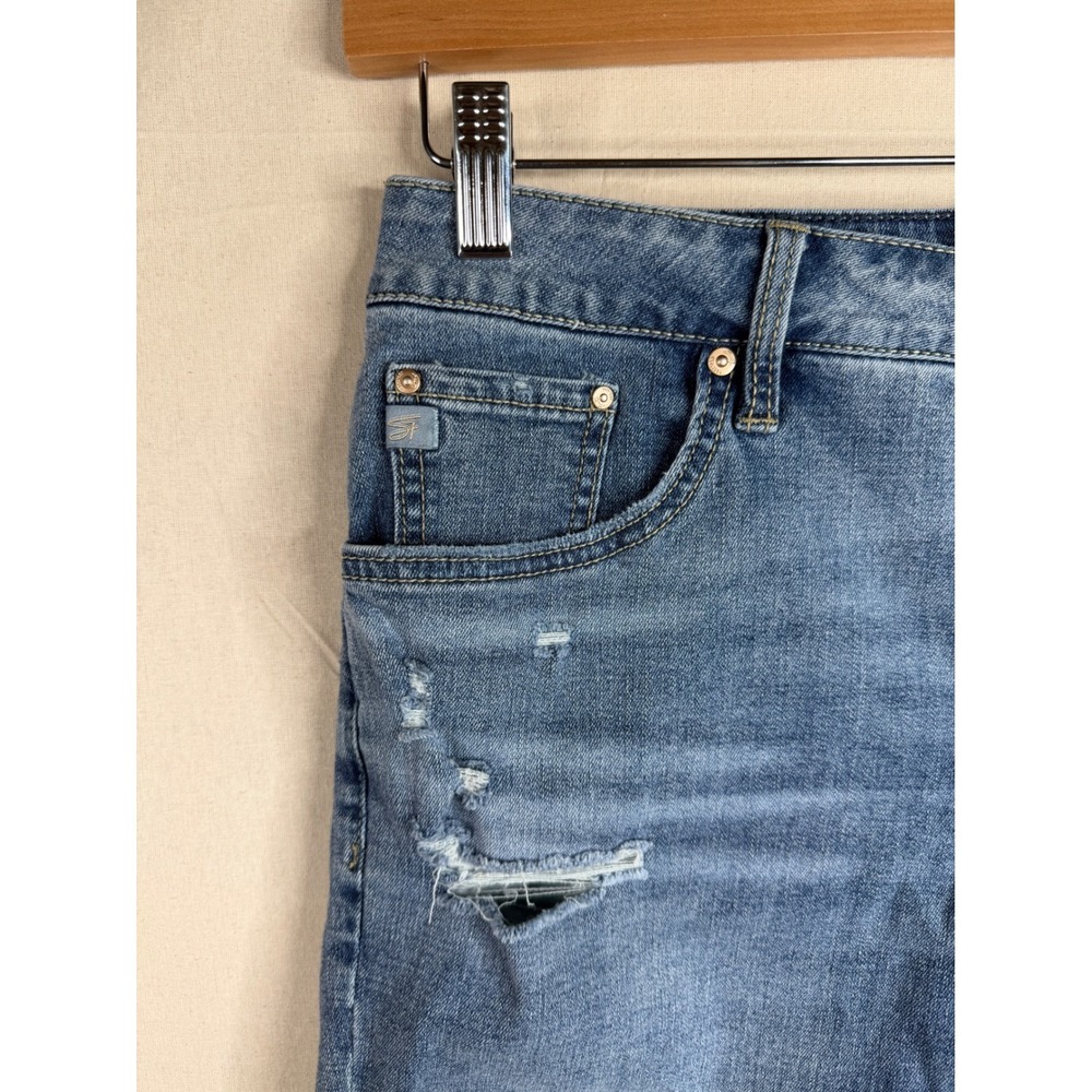 Seven7 Relaxed Bermuda Denim Shorts size 6 Blue - Picture 6 of 13